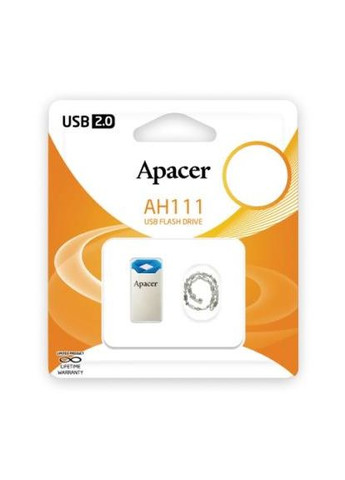 USB флеш накопитель (AP32GAH111U-1) Apacer 32GB AH111 Blue RP USB2.0 (366646544)