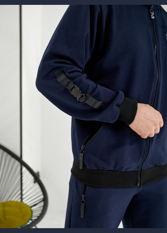 Мужской спортивный костюм из турецкого трикотажа с воротником-стойка, сезон весна-осень Tailer (324026932)