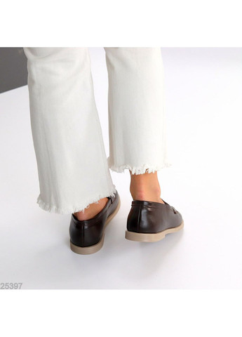 Женские лоферы женские efira из натуральной кожи, шоколадные. | тёмно-коричневые (361243421)