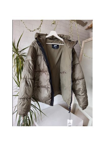 Оливкова (хакі) зимня зимова куртка water repellent pull&bear хакі Pull & Bear