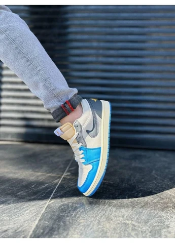 Белые демисезонные кроссовки мужские nike air jordan retro 1 low vintage tokyo найк аир джордан No Brand