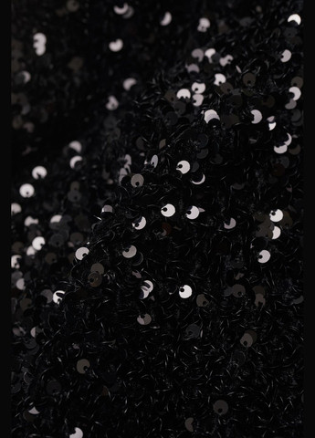 Чорна сукня з паєтками H&M однотонна