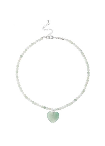 Чокер из нефрита с подвеской каменное сердце 5210 LeBijou (368559325)