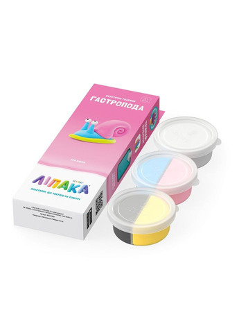 Набір самозатвердіючого пластиліну Екзотичні тварини Гастропод ЛІПАКА 30125 UA01 Lipaka (364128370)