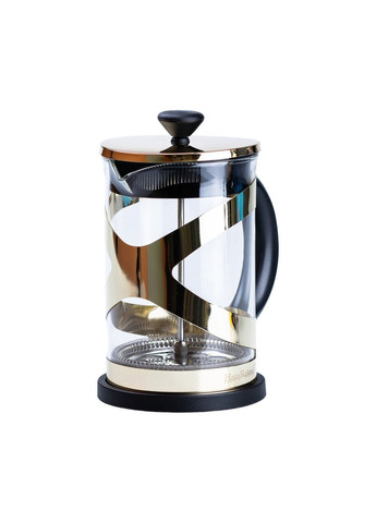 Чайник прозорий заварювальний з френч пресом 800 мл Золотий HP33540PGL Jooki (358706127)
