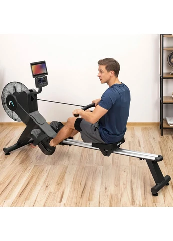Гребний тренажер XR2000 електромагнітний з аеродинамічним навантаженням Gymtek (365718063)