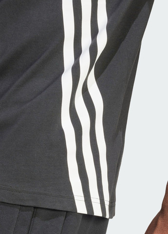 Чорна футболка future icons 3-stripes adidas