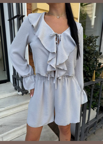 Яркий прогулочный костюм серого цвета 33785 Fashion (345065776)