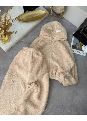 Бежевий демісезонний жіночий домашній костюм No Brand