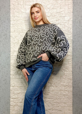 Темно-сірий зимовий светр Feu