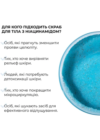 Моделюючий скраб для тіла з Ніацинамідом Niacinamide Firm & Sculpt Scrub, 200 g Hillary (327273139)