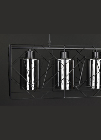 Люстра подвесная LOFT на 4 лампочки 27770 Черный 30-100х25х71 см. Sunnysky (364494508)