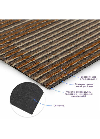 Плитка под ковролин без клеевого слоя 500х500х4мм SW-00002712 Sticker Wall (370440914)