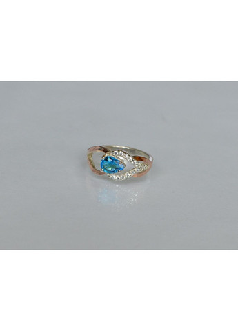 Серебряная кольца с золотыми вставками Silver Style (367268351)