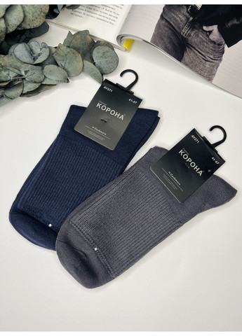 Комбинированные носки теплые кашемировые высокие набор 2 пары Корона (365652900)