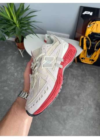 Кросівки жіночі і чоловічі New Balance 1906A Beige Red | Нью Баланс 1925 бежеві демісезони (380769374)