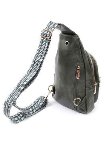 Зручна жіноча сумка з однією лямкою через плече з екошкіри 22756 Vintage (304533749)