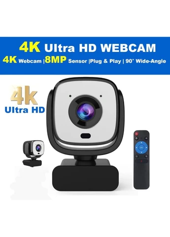 Вебкамера Nolansend 4K 3840P 30FPS з автоматичним відстеженням облич, Amazon, Німеччина No Brand (400404676)
