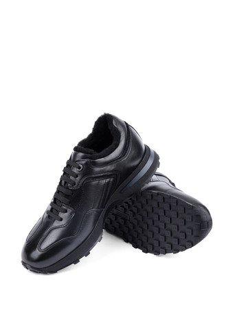 Черные зимние мужские кроссовки mu097a-02-d01/mu5m черный кожа MIRATON