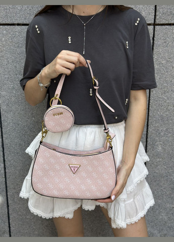 Жіноча сумка GUESS 016 рожева No Brand (299077405)
