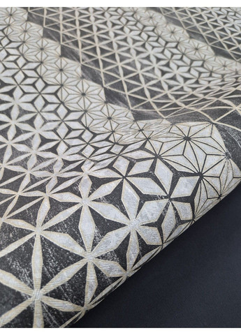 Виниловые обои 10.05 × 1.06 м 58904, черные, серые, серебристые для спальни,гостиной,кабинета,прихожей MARBURG (340275588)