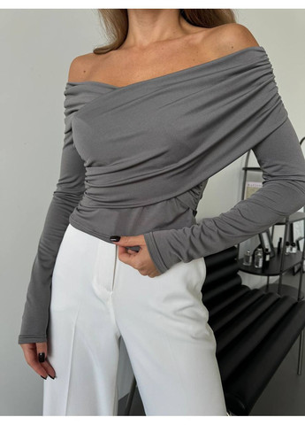 Жіночий лонгслів зі спущеними плечима Osoblyva (368536790)