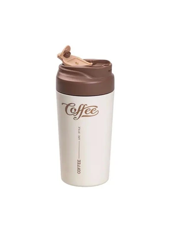 Термокружка Coffee с ремешком 480 мл Yiwu (399445328)