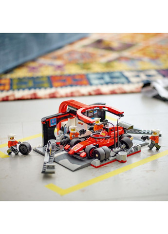 Конструктор Лего Сити Пит-стоп F1 с болидом Ferrari City Ferrari 60443 Lego (372012639)