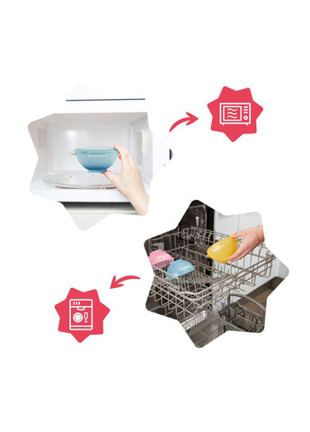 Набір тарілок глибоких, 3 шт. () Badabulle B005108 (331790068)