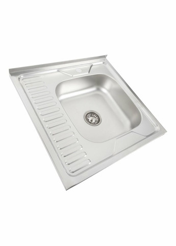 Кухонна мийка з нержавіючої сталі ДЕКОР 6060 R (0,7/160 мм) Valeso (336938388)