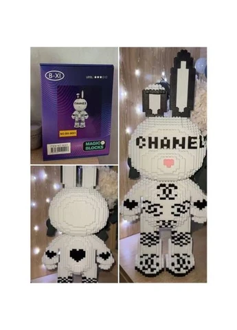 3D конструктор Blocks у вигляді зайчика Chanel 55 см 3366 деталей (PS7456) Magic (374979587)