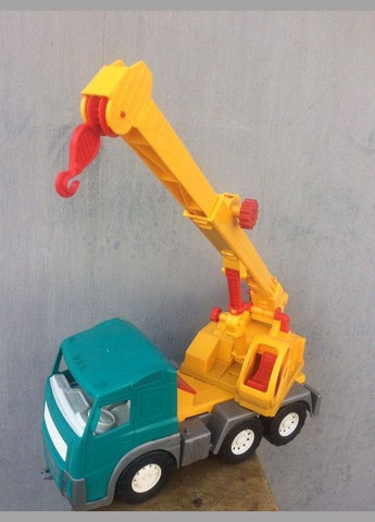 Машина-кран «Акрос» жовтий з блакитною кабіною для пісочниці Colorplast (368996360)