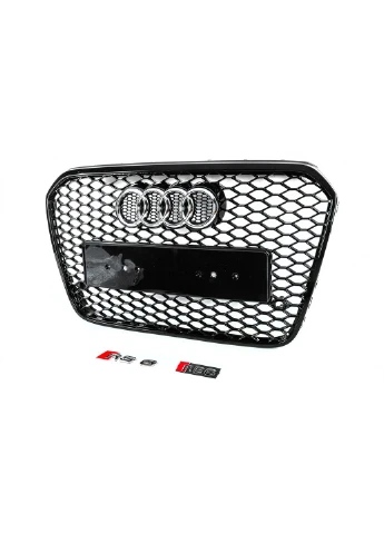 Передняя черная решетка RS-style (2011-2014) для Ауди A6 C7 гг Audi (392721463)
