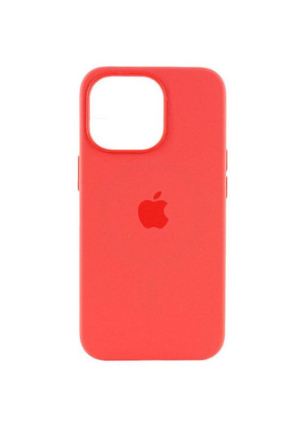 Чохол Silicone case (AAA) з Magsafe та анімацією для Apple iPhone 15 Pro (6.1") Помаранчево червоний Epik (372499713)
