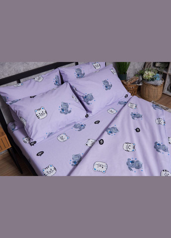 Комплект постельного белья Бязь Gold Люкс полуторный 143х210 наволочки 2х50х70 (MS-820002699) Moon&Star Hello Kitty (288535983)