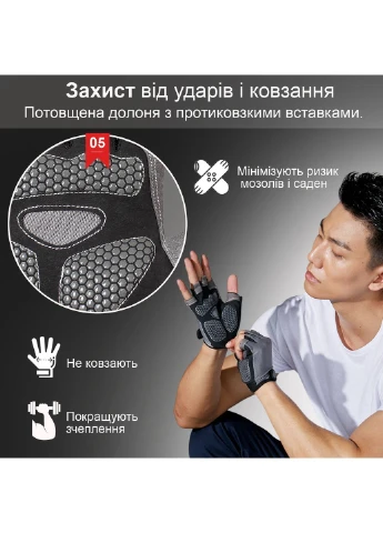 Перчатки без пальцев для турника спорта GDragon Sport велоперчатки для фитнеса тренировок противоскользящие Зеленые 66_2_M_5 No Brand (376786996)