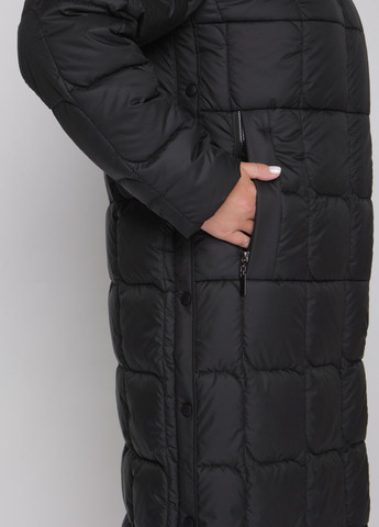 Чорна зимня пальто жіноче зимове великого розміру SK