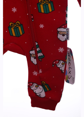 Человечек на флисе Подарочек красный Necixc 68 см (44656) BABYKROHA (297198401)