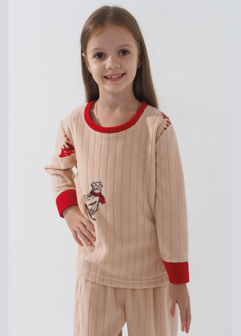 Бежева зимня піжама Siyahinci