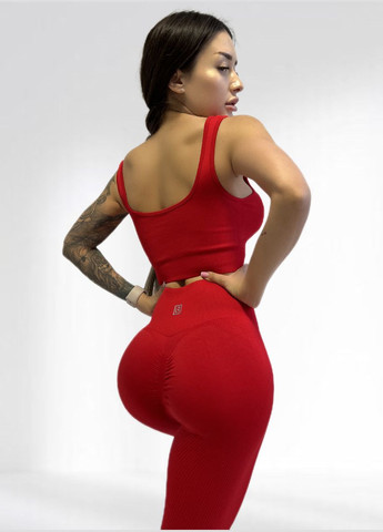 Костюм для фітнесу жіночий лосини пуш ап та топ LILAFIT (283324450)