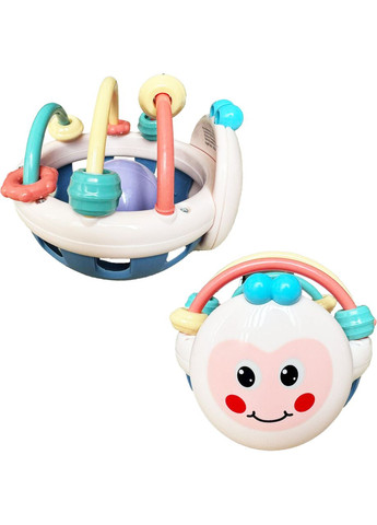 Развивающая игрушка-прорезыватель «Веселая Пчелка» для малышей, с погремушкой, движущимися бусинами и No Brand (365721740)