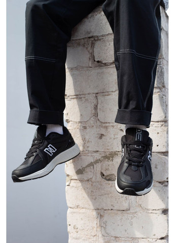 Черно-белые демисезонные мужские кроссовки нью баланс 1906r черные с белым кордура водоотталкивающие No Brand