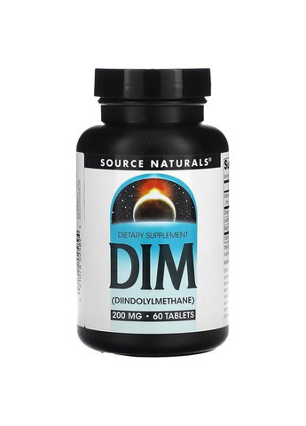 Дииндолилметан DIM, 200 mg, 60 Tablets Source Naturals (292555731)