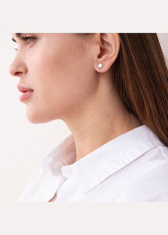 Золоті сережки-гвоздики із зірочками с06193 Oniks (264644704)