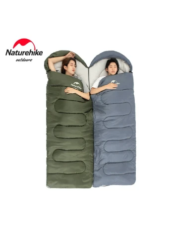 Спальний мішок з капюшоном Naturehike Y150L NH21MSD08 лівий (Темно-зелений) No Brand (332635751)