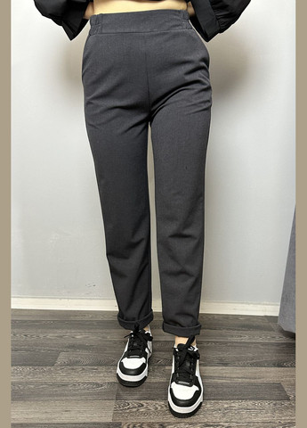 Жіночі класичні штани прямі сірі MKAZ6522-1 Modna KAZKA (276650113)