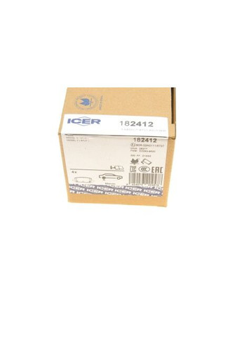 Комплект тормозных колодок (дисковых).) 182412 ICER (362894607)