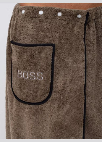 Набір рушників для лазні чоловічої мікрофібра 85х150 Коричневий (П4К-novo-m-sauna-007) No Brand (323161136)