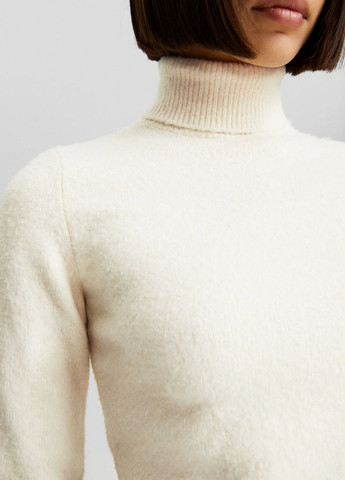 Белый демисезонный свитер Bershka