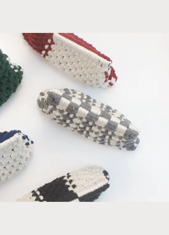 Набір макраме для рукоділля, для творчості та в'язання своїми руками гаманця 15.7х10см колір сірий з білим No Brand (338854787)